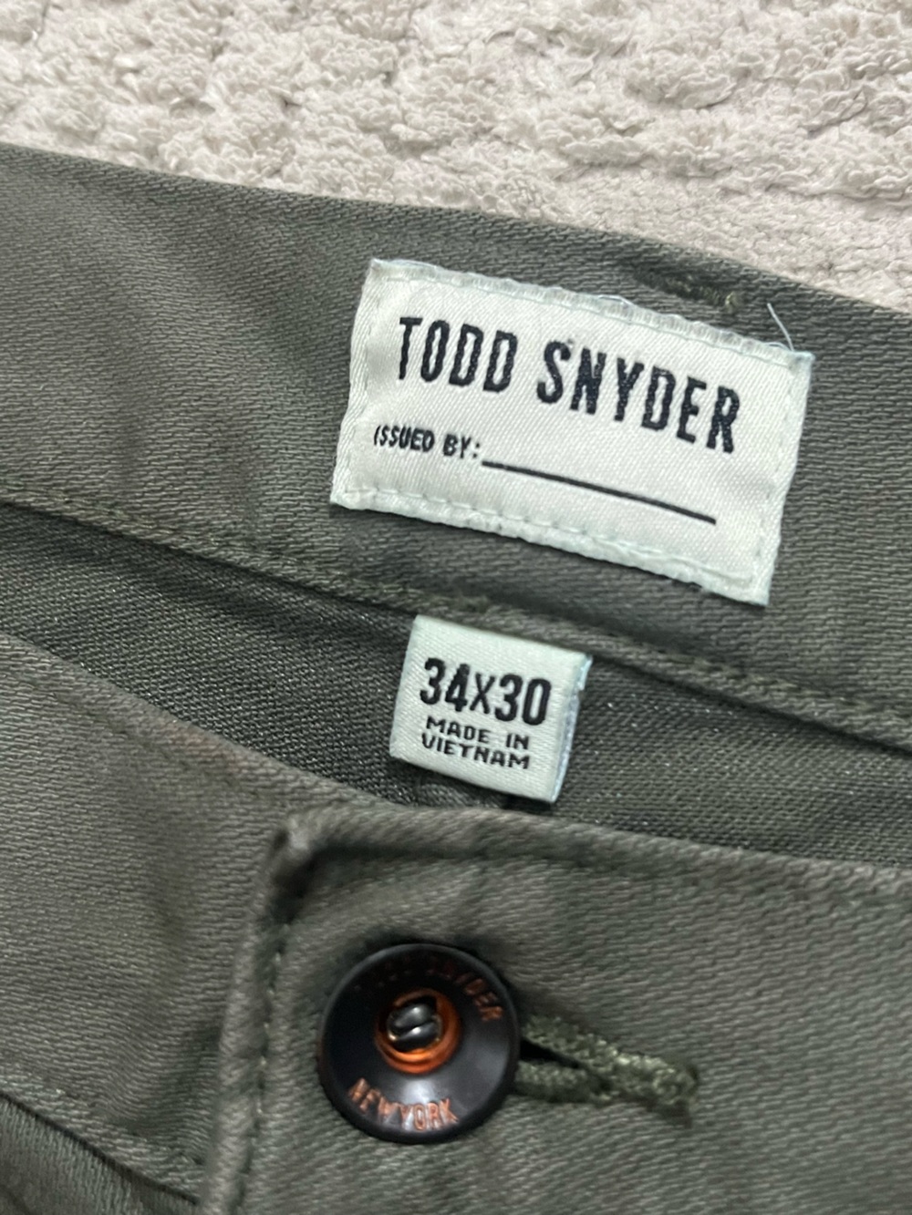 Todd Snyder Slim Fit 5 Pocket Stretch Chino - Picture 3 of 7